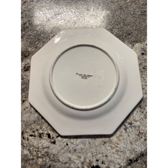 Sweet Olive Designs Lisa Levy Fall Leaf Octagonal Plate 10.5 in Microwave Safe - Picture 6 of 6
